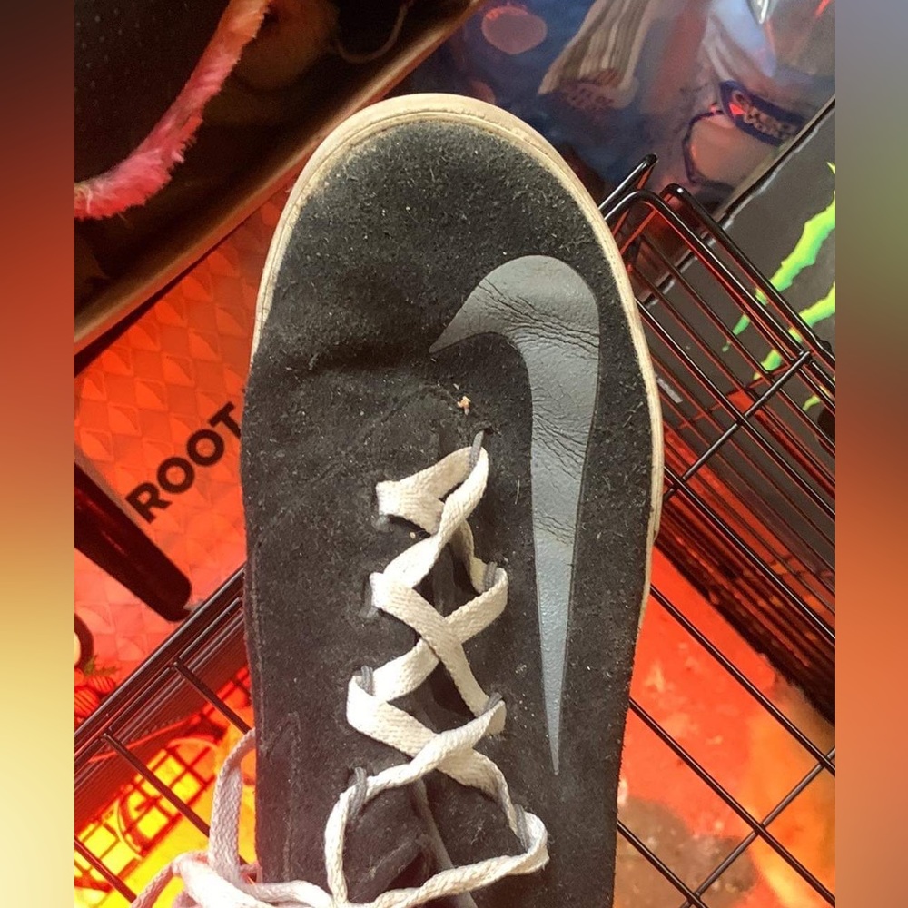Well loved worn old sneakers